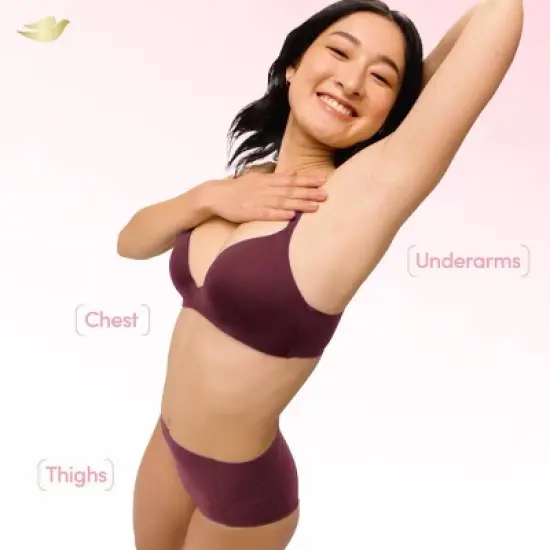 Dove Beauty Whole Body Solid Deodorant Anti-Chafe Stick Raspberry & Rose - Aluminum-Free 2.6oz image {3}