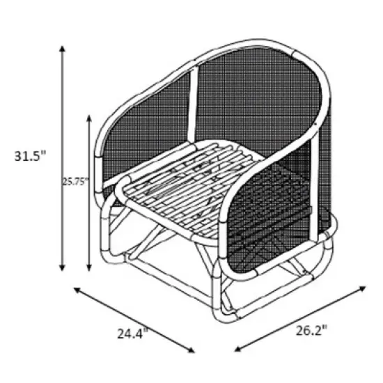 Rialto Woven Barrel Back Chair with Cushion - Threshold&trade; designed with Studio McGee image {5}