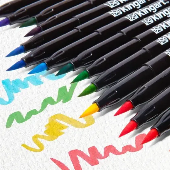 KINGART PRO Coloring Brush Pens 24 Colors image {2}