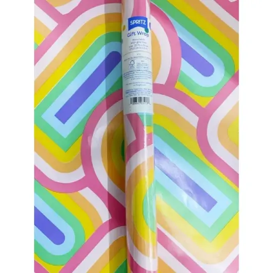 Gift Roll Wrap Girl Rainbow - Spritz&trade; image {1}