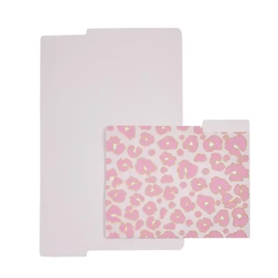 Paper Junkie 12 Pack Pink Leopard Decorative File Folders, Cute Office Supplies, Letter Size with 1/3 Cut Tab for Women, 11.5x9.5" image {7}