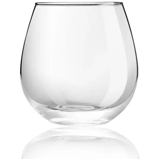 JoyJolt Spirits Stemless Wine Glasses for White or Red Wine - Set of 8 -15-Ounces image {4}