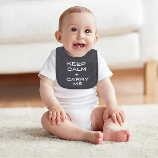 The Peanutshell Baby Boy Terry Bibs, 16 Pack for Feeding, Teething, or Drooling|Funny Sayings/Neutral image {6}