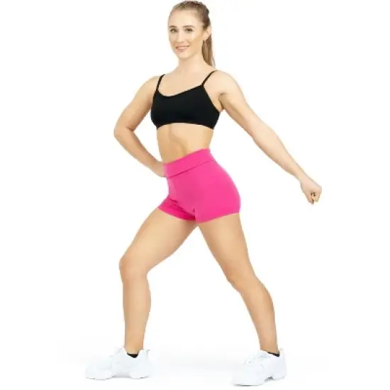 Capezio Women's Team Basics High Waisted Shorts image {5}