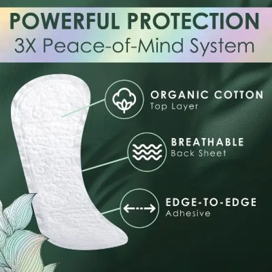 L. Organic Cotton Top Layer Ultra Thin Liners - Regular Absorbency - 336ct image {1}