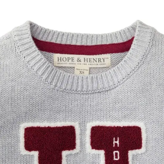 Hope & Henry Boys' Varsity Pullover Sweater, Infant image {2}