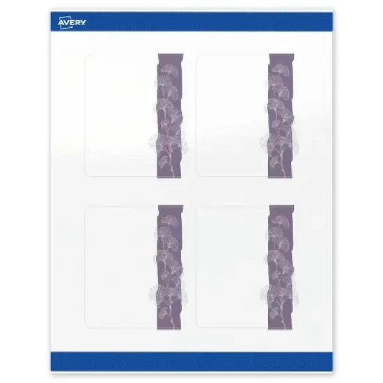 Avery Rectangle Labels, Floral Design, 4" x 3-1/3", 40ct image {8}