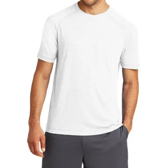 Mafoose Men's PosiCharge Tri-Blend Short Sleeve Wicking Raglan Tee image {9}