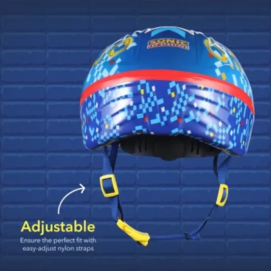 Sonic the Hedgehog Helmet Adjustable Fit for Kids Ideal Safety CPSC & ASTM Certified Ages 3+ image {5}