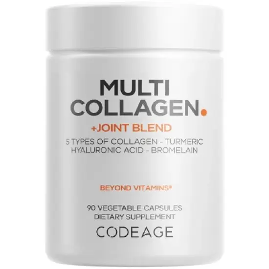 Codeage Multi Collagen Peptides + Joint Blend, Astaxanthin & Turmeric Supplement - 90ct image {16}