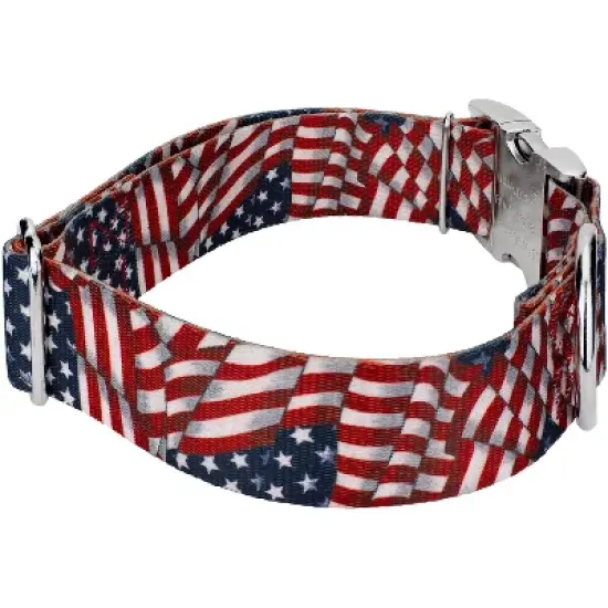 Country Brook Petz 1 1/2 Inch Premium Patriotic Tribute Dog Collar image {4}