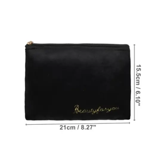 Unique Bargains Durable Flat Makeup Bag 1 Pc image {1}