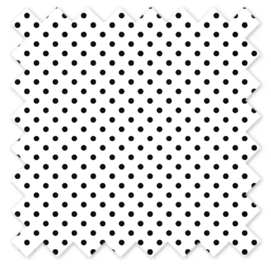 Bacati - Classic Damask White/Black Pin Dots changing Pad Cover image {7}