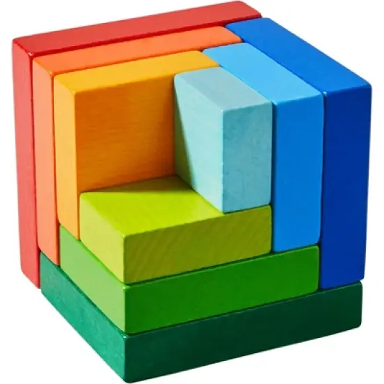 HABA Rainbow Cube - 3D Arranging Game (Made in Germany) image {8}