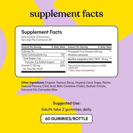 Lemme Purr Vaginal Probiotic Vegan Gummies - 60ct image {3}