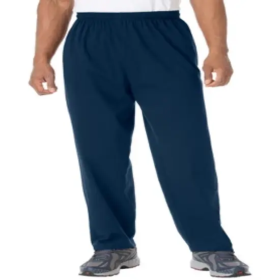 KingSize Men's Big & Tall Lightweight Jersey Open Bottom Sweatpants image {3}