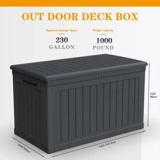 Decksplore Deck Box Collection: 45/230/260-Gal All-Weather Storage Solutions image {14}
