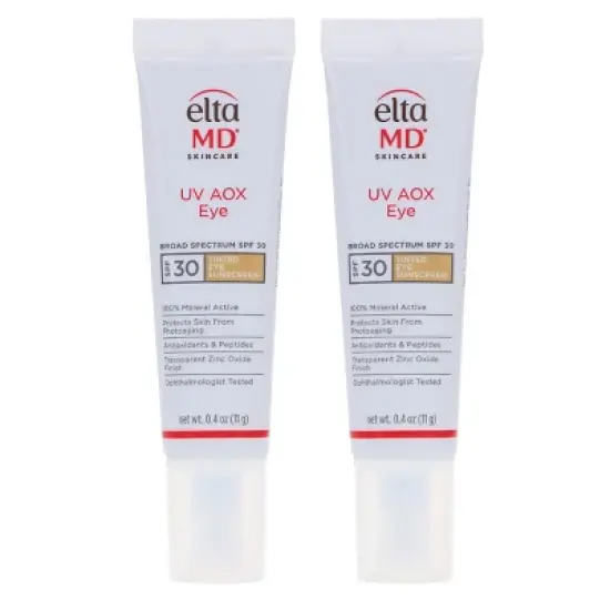 EltaMD UV AOX Eye Broad Spectrum SPF 30 Tinted Eye Sunscreen 0.4 oz 2 Pack image {8}