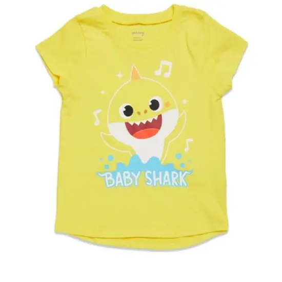 Pinkfong Baby Shark Baby Girls 3 Pack Graphic T-Shirt Pink / Yellow/ Blue  image {3}
