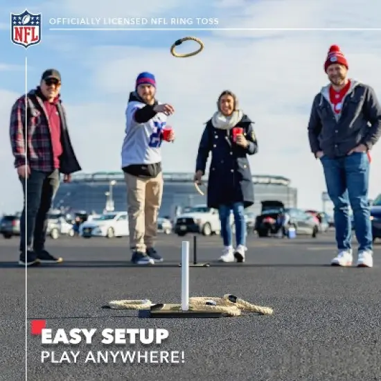 NFL New Orleans Saints Solid Wood Quoits Toss Game image {3}