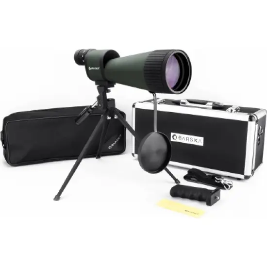 Barska 25-125x88mm WP Benchmark Straight Monocular with Handheld Tripod Table image {3}
