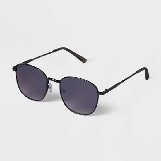 Men's Metal Round Sunglasses - Goodfellow & Co&trade; Hematite: UV Protection, Medium Fit image {1}