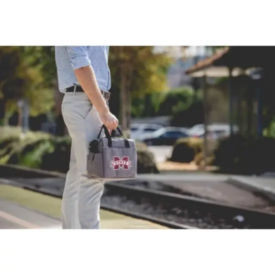 NCAA Mississippi State Bulldogs On The Go Lunch Cooler - Gray image {2}