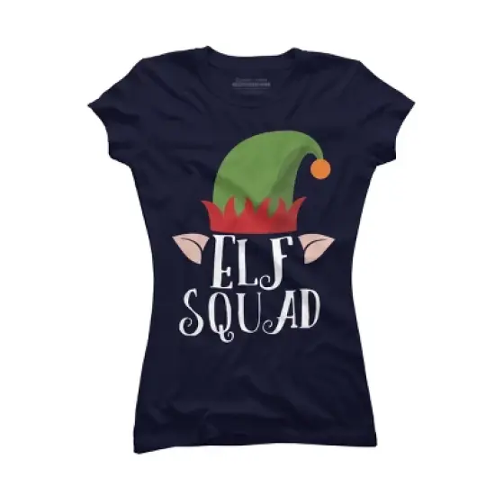 Junior's Design By Humans Christmas Elf Squad By GiftsIdeas T-Shirt image {4}