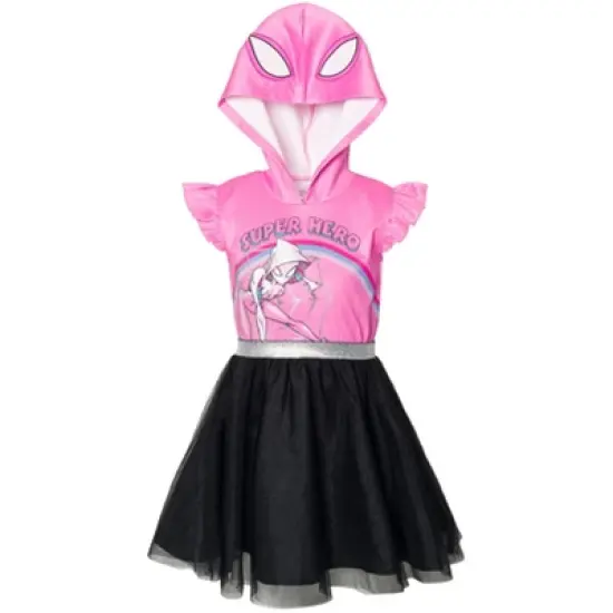 Marvel Spider-Man Spider-Gwen Ghost Spider Mesh Cosplay Tulle Dress  image {5}