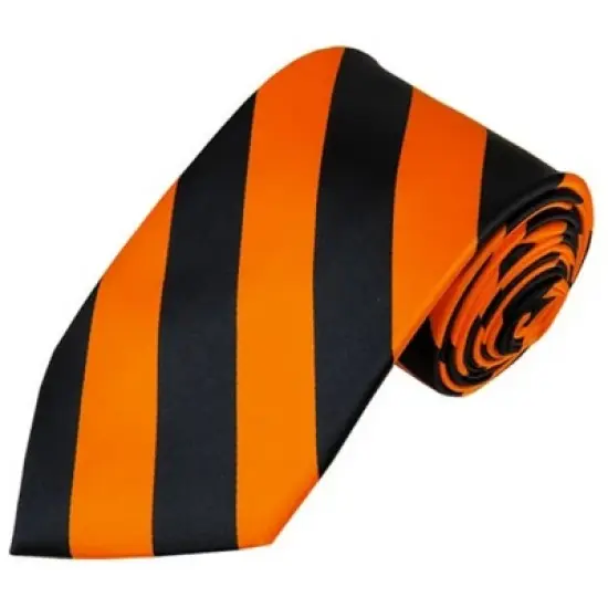 Men's 2.75 W And 58 L Inch With 0.75 Inch Stripe Width College Stripe Slim Woven Necktie image {22}