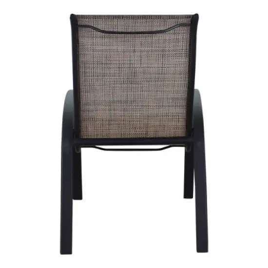 Courtyard Casual Santa Fe 5 pc Rectangle Fire Pit Set with Sling Chairs  Includes One Rectangle Fire Pit and Four Sling Chairs image {8}