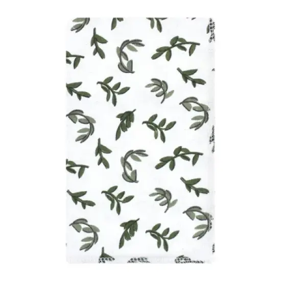 Hudson Baby Unisex Baby Cotton Flannel Burp Cloths, Woodland Faces, One Size image {4}