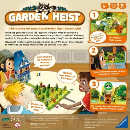 Ravensburger Garden Heist Game: Creative Thinking, 15-20 Minutes Play, 2-4 Players, Includes Board & Pieces image {2}