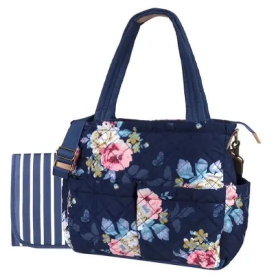 Baby Essentials Quilted Floral Tote image {1}