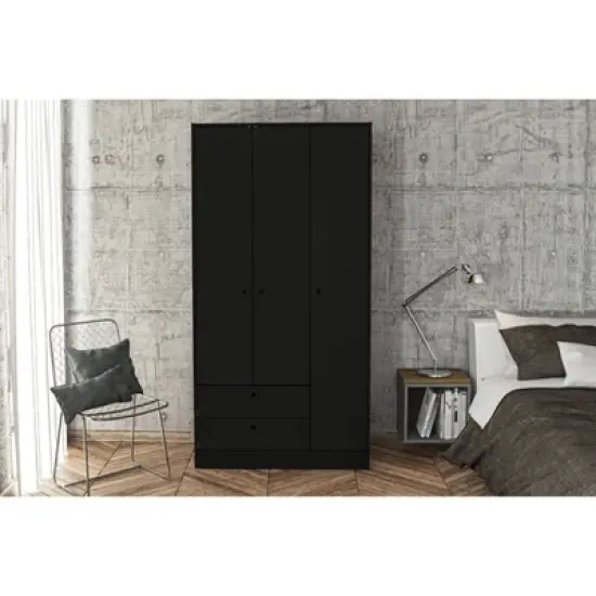 Denmark 3 Door and 2 Drawer Wardrobe - Chique image {5}