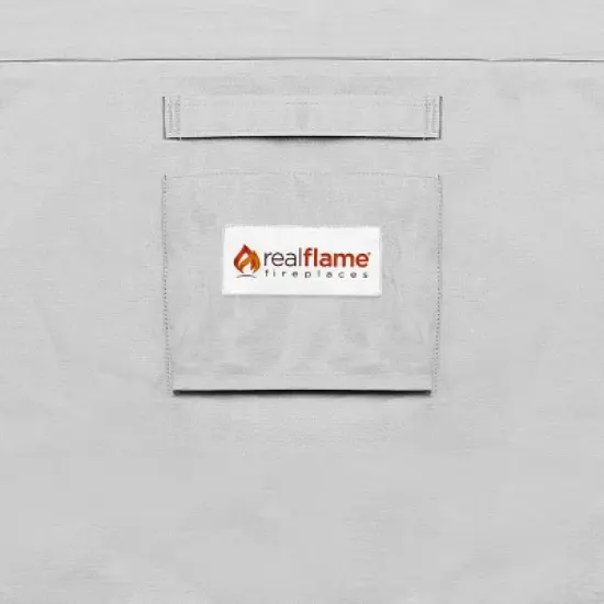 Baltic Square Fire Pit Cover Gray - Real Flame image {3}
