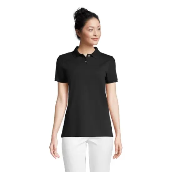 Lands' End Women's Tall Mesh Cotton Short Sleeve Polo Shirt image {4}