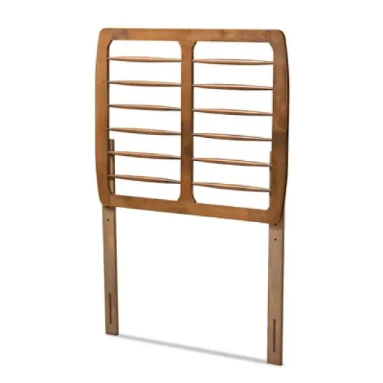 Carolyn Wood Headboard Walnut - Baxton Studio image {4}