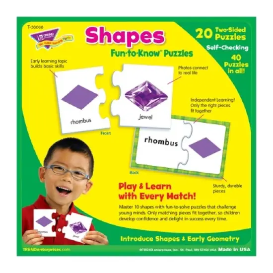 TREND Shapes Fun-to-Know Puzzles image {2}