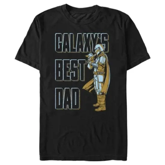 Men's Star Wars The Mandalorian Father's Day Mando Galaxy's Best Dad T-Shirt image {4}