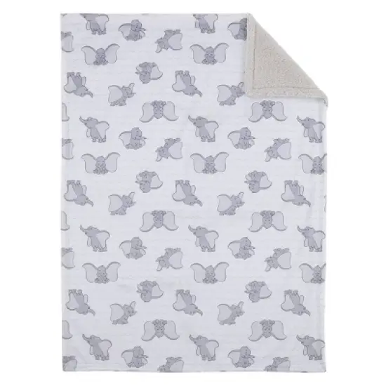 Disney Dumbo Super Soft Baby Reversible Blanket with Sherpa Back image {2}