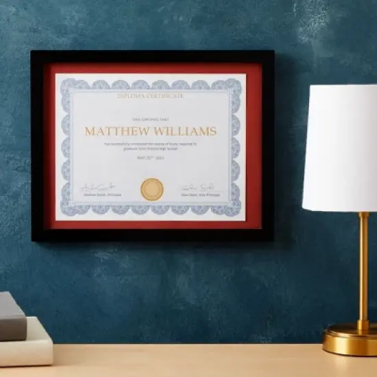 Best Paper Greetings 96 Sheets Certificate Paper for Printing with Navy Blue Floral Border, Printable Award Certificates, 8.5 x 11 In image {2}