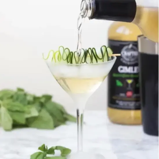 Crafted Cocktails Basil Martini Gimlet Mix: 6 Pack&nbsp; 60 Calories, Handcrafted with Agave, Lime and Basil: Effortless Mixology with Gourmet Flavor image {3}
