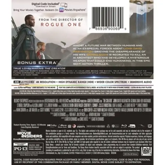 The Creator (4K/UHD)(2023) image {1}