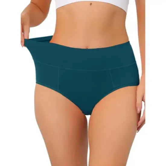 Allegra K Women's High Waist Available in Plus Size Tummy Control Briefs image {6}