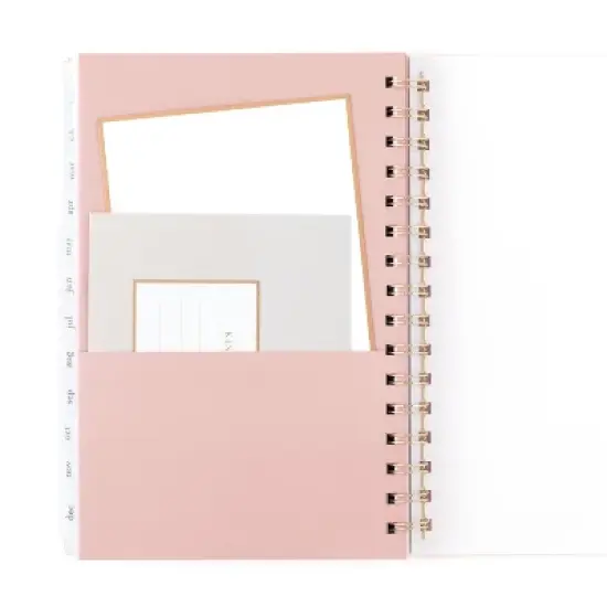 Sugar Paper Essentials 2024 Planner 8.5"x6.5" Weekly/Monthly Frosted Pink image {4}