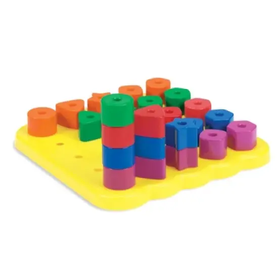 Learning Resources Stacking Shapes Pegboard, Fine Motor Toy image {2}
