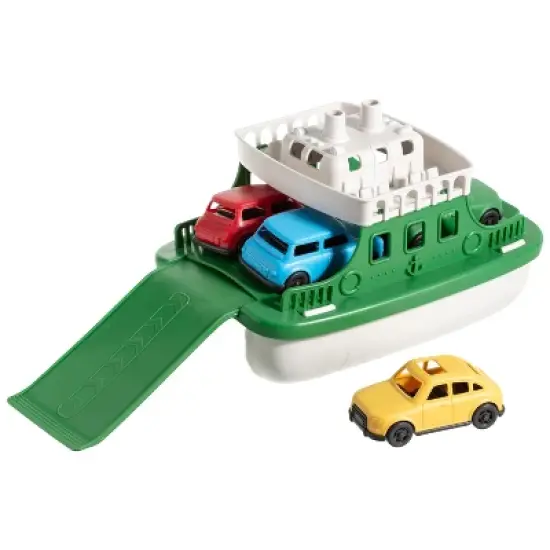 Boat Bath Toy Set for Toddlers, Carry Ship & 4 Mini Cars &ndash; Fun Water Toys for Bath, Pool, Beach Play, Safe & Non-Toxic Ferry Boat Toy image {9}