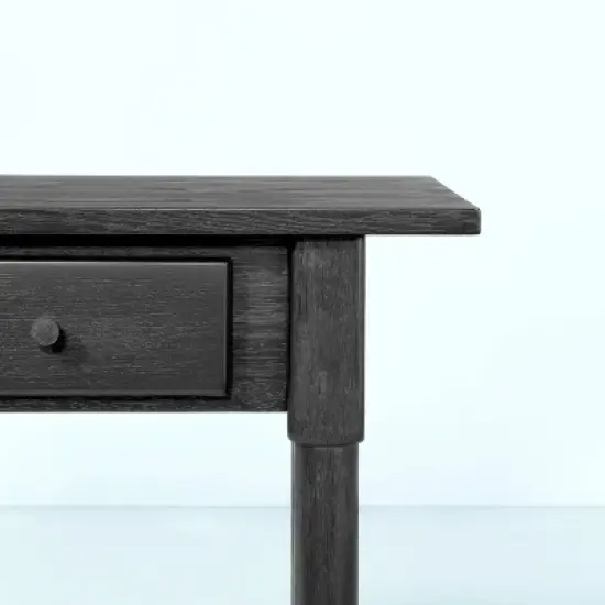 Wood Turned Leg Accent Table with Drawer - Black - Hearth & Hand&trade; with Magnolia image {3}