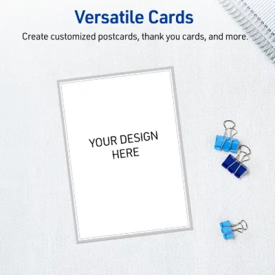 Avery Rectangle Postcards, Silver Border, 4" x 6", 20ct image {5}